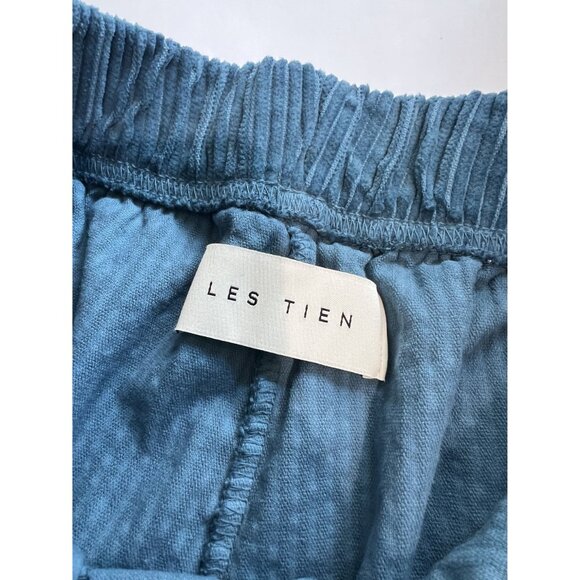 Les Tien Corduroy Drawstring Pants in Blue - Picture 3 of 5